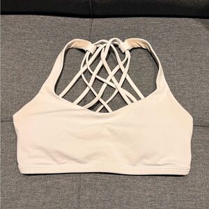 Lululemon Athletica Strappy Cream Sports Bra